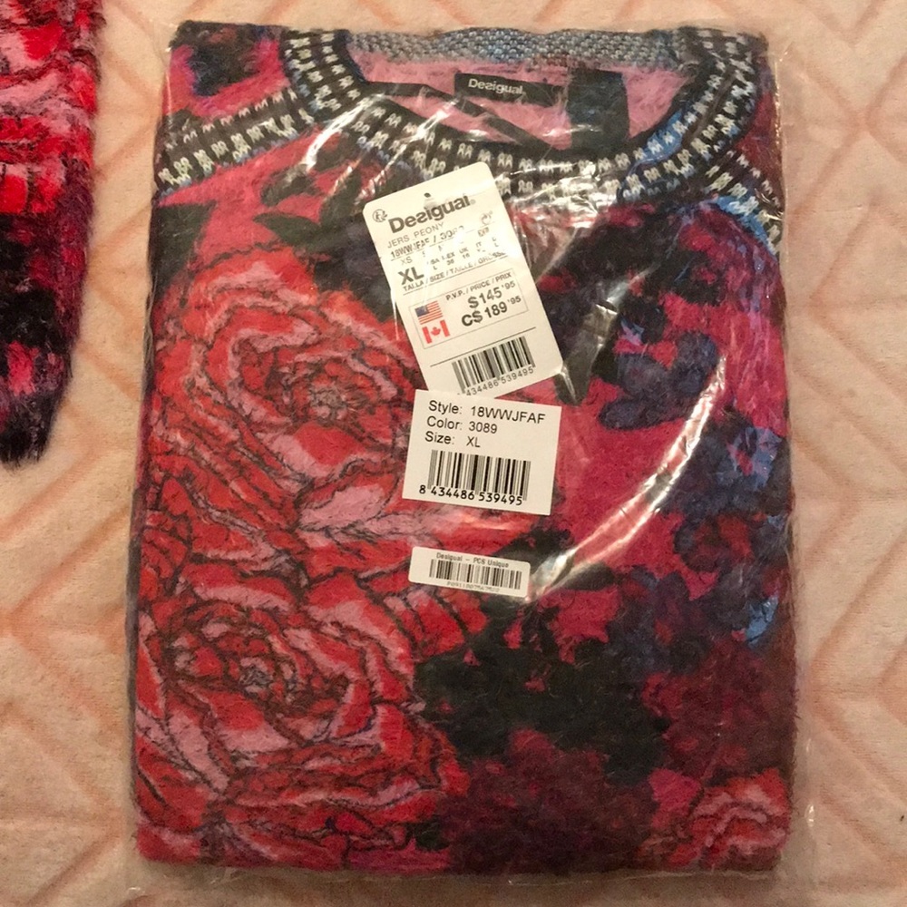 Floral sweater